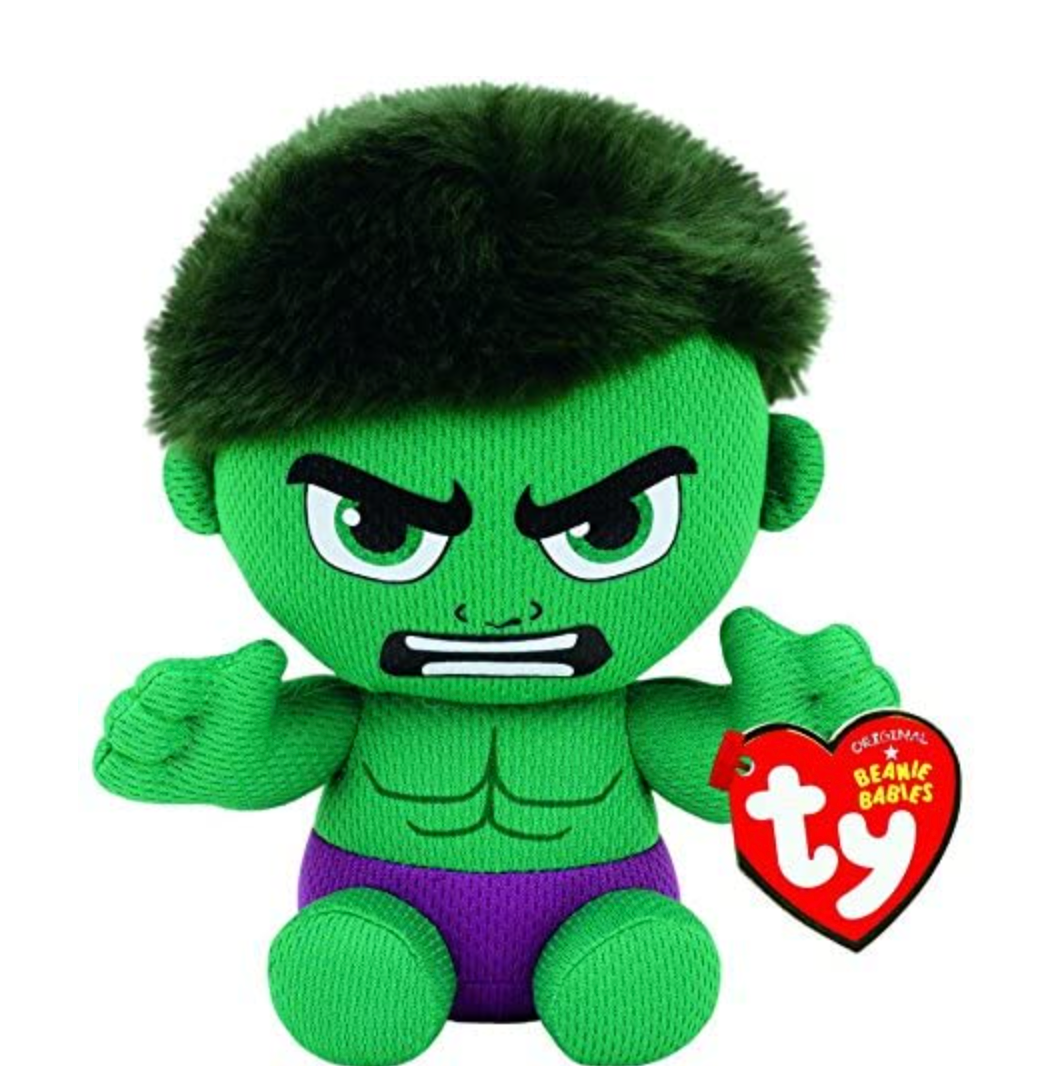 Ty Marvel Hulk Beanie Babies Plush, Infinity Collectables