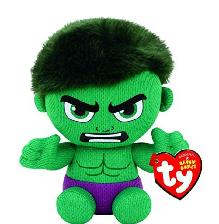 Ty Marvel Hulk Beanie Babies Plush, Infinity Collectables
