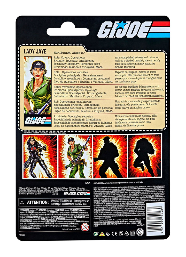G.I. Joe Classified Series Retro Lady Jaye 6" Action Figure, Infinity Collectables