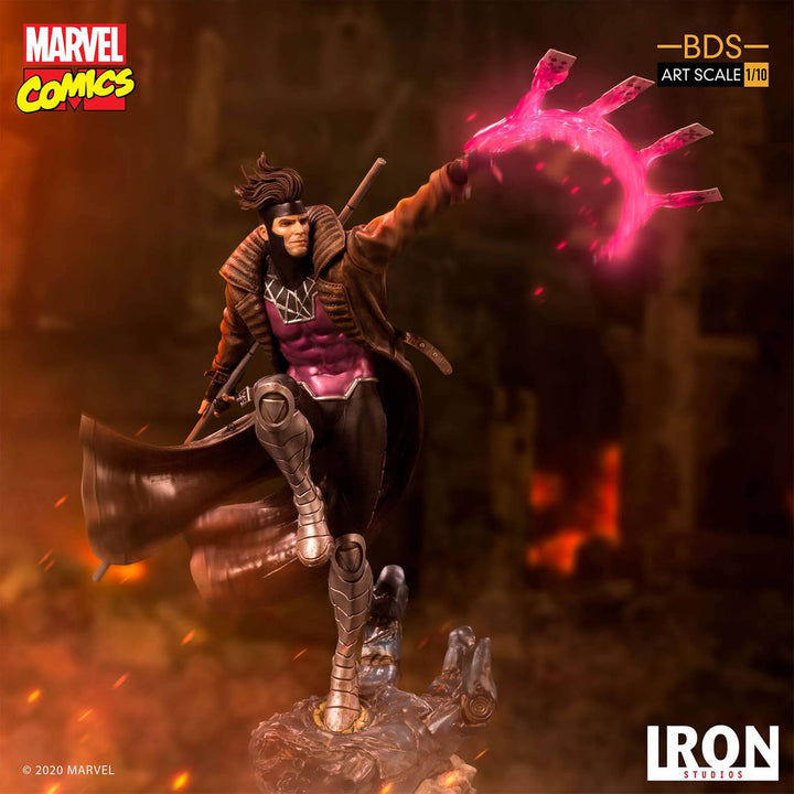 Iron Studios Marvel Comics BDS Art Scale Statue 1-10 Gambit 26 cm, Infinity Collectables