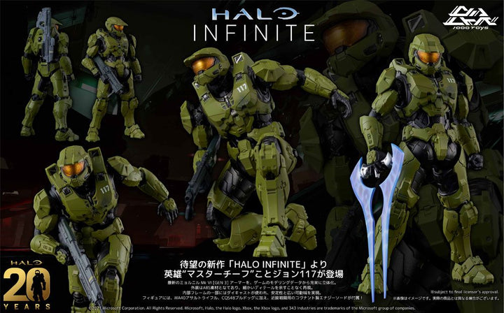 Halo Infinite Action Figure 1-12 Master Chief Mjolnir Mark VI (GEN 3) 18 cm, Infinity Collectables