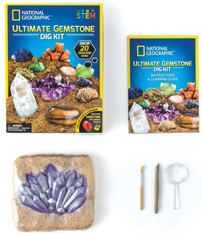 National Geographic Ultimate Gemstone Dig Kit, Infinity Collectables