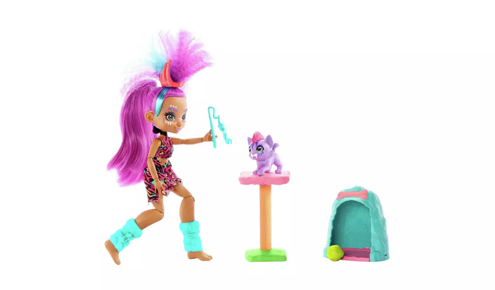 Cave Club Wild About Cats Playset & Roaralai Doll, Infinity Collectables
