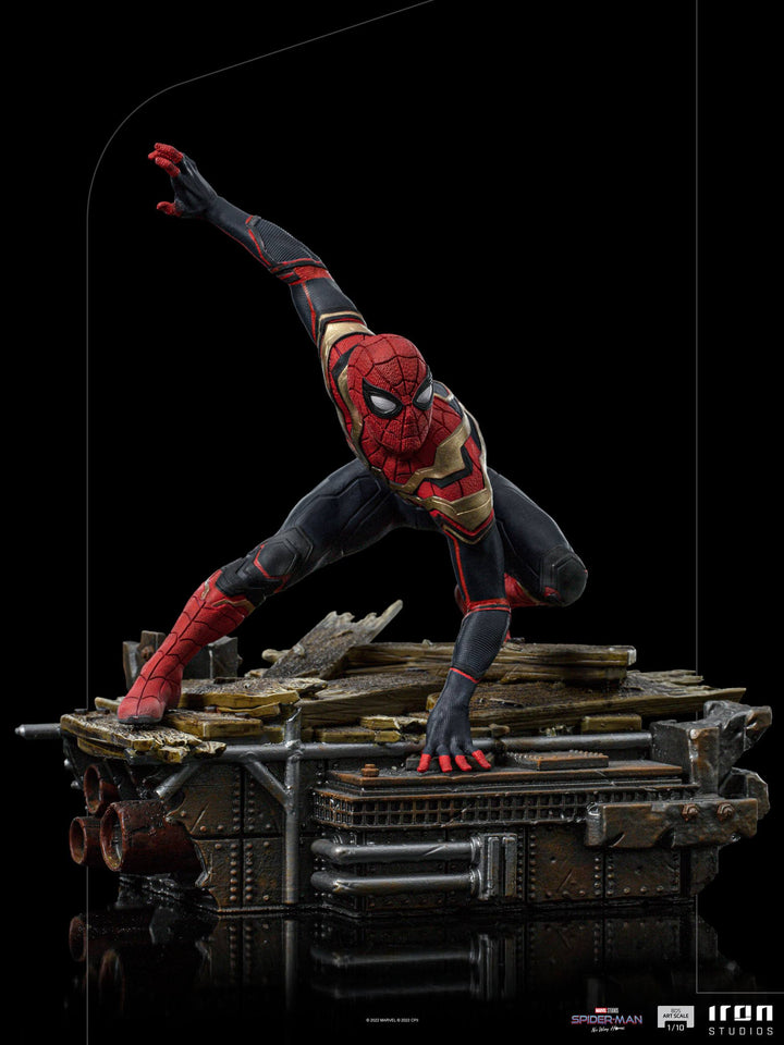 Iron Studios Spider-Man No Way Home Deluxe Statue 1/10 Scale Spider-Man Peter #1 - Infinity Collectables