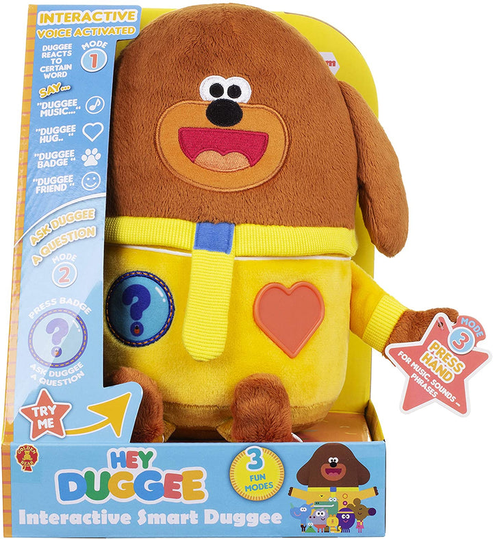 Hey Duggee Interactive Voice Activated Smart Duggee Soft Toy, Infinity Collectables , Uncategorized