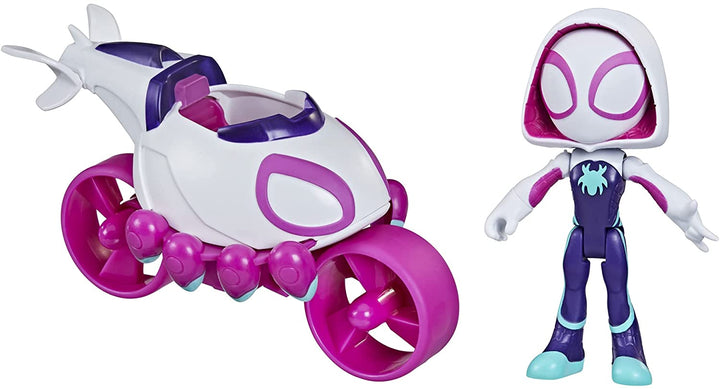 Marvel Spidey and His Amazing Friends Ghost Spider Copter Cycle, Infinity Collectables