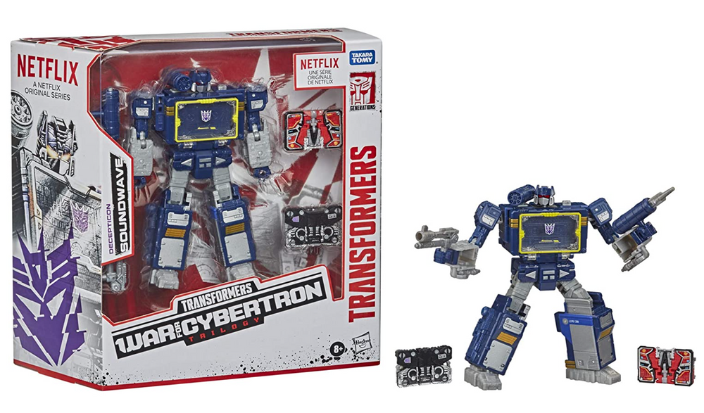Soundwave Transformers War for Cybertron Battle 3-Pack Collectible Action Figure, Infinity Collectables
