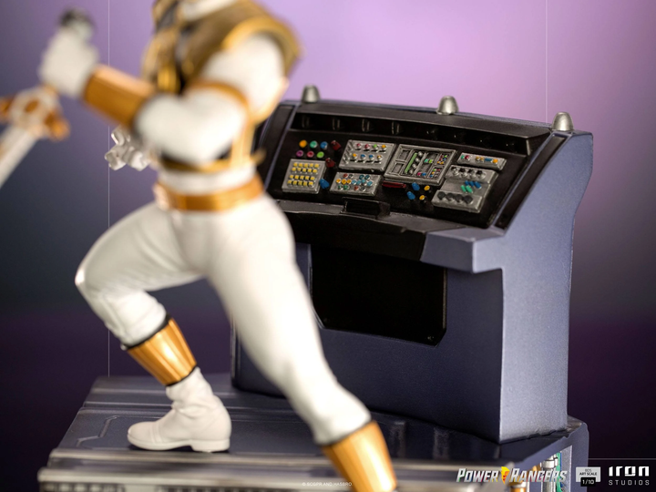 Iron Studios Power Rangers BDS Art Scale Statue 1-10 White Ranger, Infinity Collectables