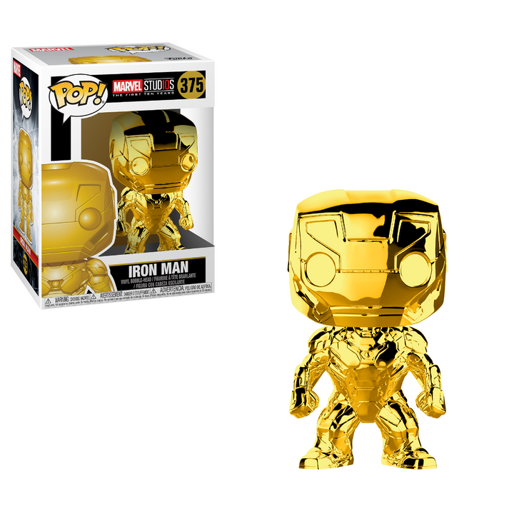 Iron Man (Gold Chrome) Marvel Studios 10 Years Anniversary Pop! Vinyl Figure, Infinity Collectables