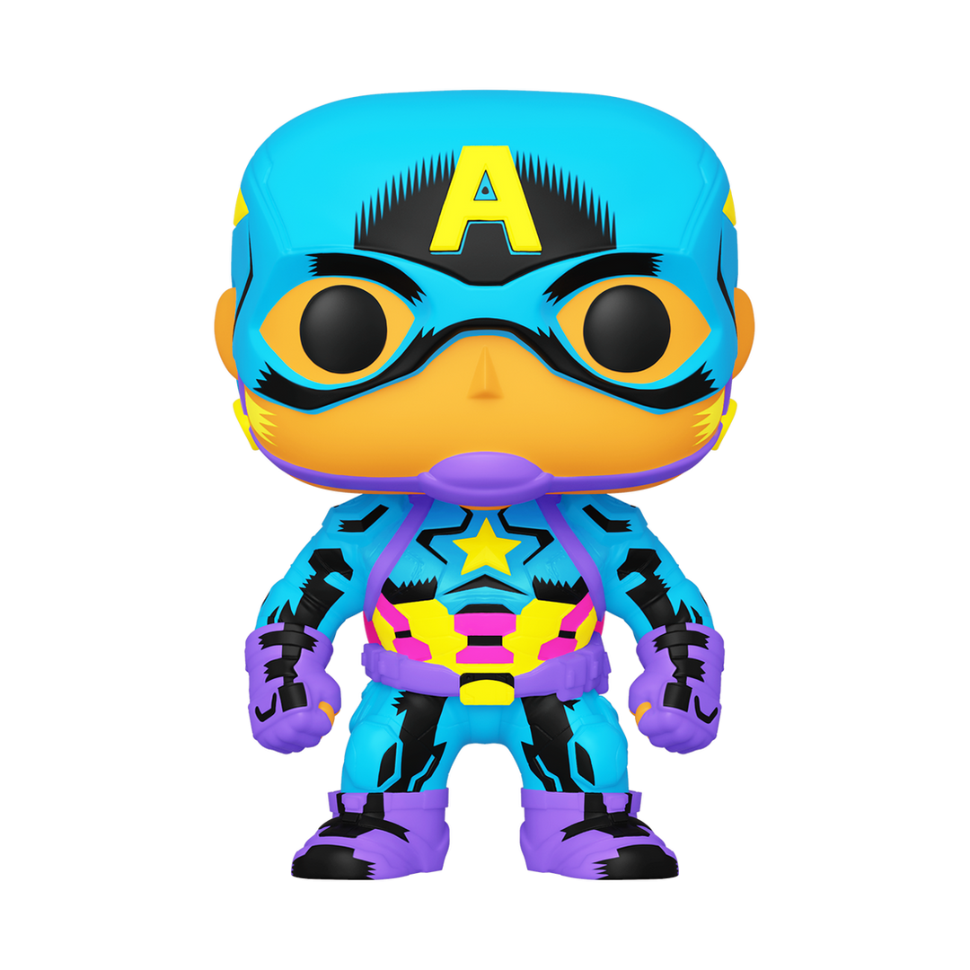 Marvel Black Light Captain America Funko Pop! Vinyl Figure