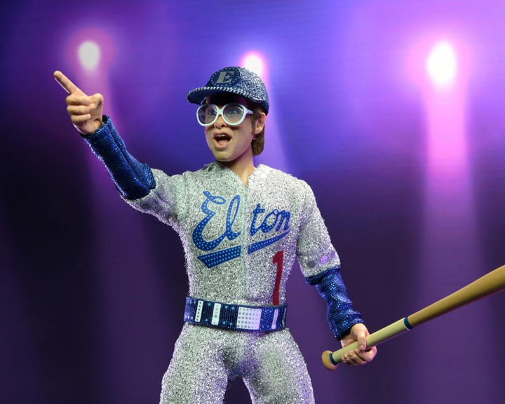 NECA Elton John with Piano (Live 1975) Deluxe 8" Clothed Action Figure