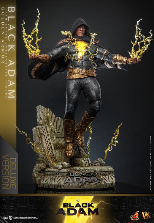 Hot Toys 1/6th Scale Black Adam (Gold Armour) Deluxe Version