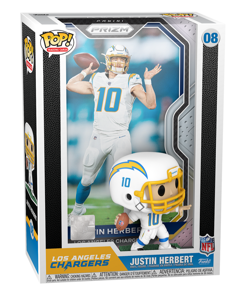 Justin Herbert NFL Los Angeles Chargers Trading Card Funko Pop! Vinyl Figure *Exclusive