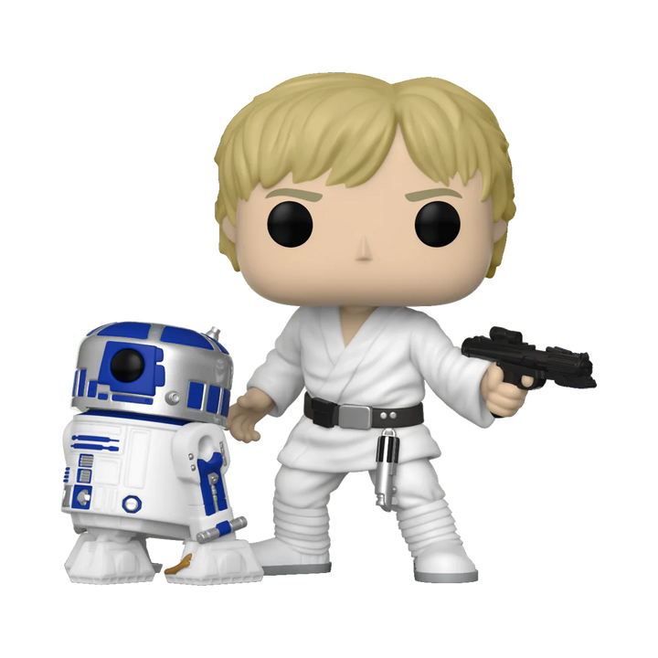 Luke Skywalker With R2-D2 Star Wars A New Hope Movie Poster Funko Pop! Vinyl Figure