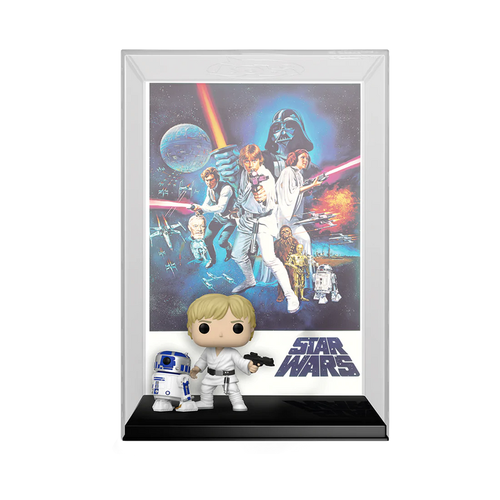 Luke Skywalker With R2-D2 Star Wars A New Hope Movie Poster Funko Pop! Vinyl Figure
