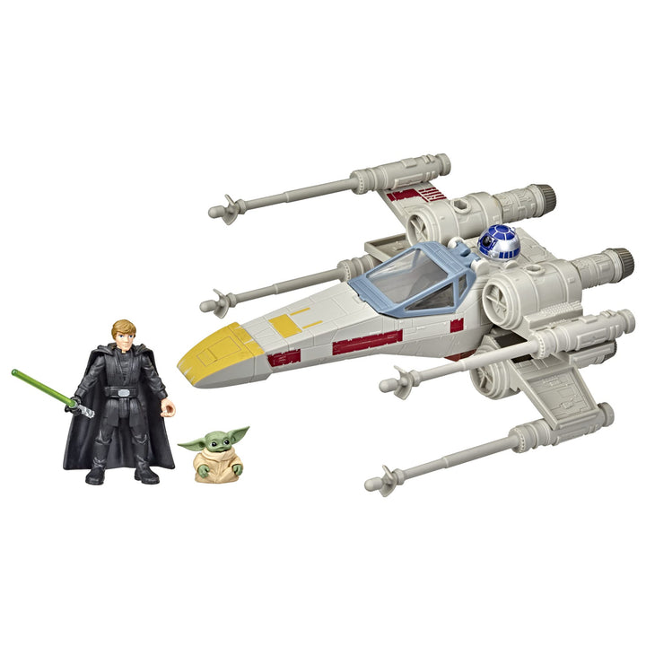 Star Wars Mission Fleet Luke Skywalker & Grogu X-Wing Fighter Figure and Vehicle