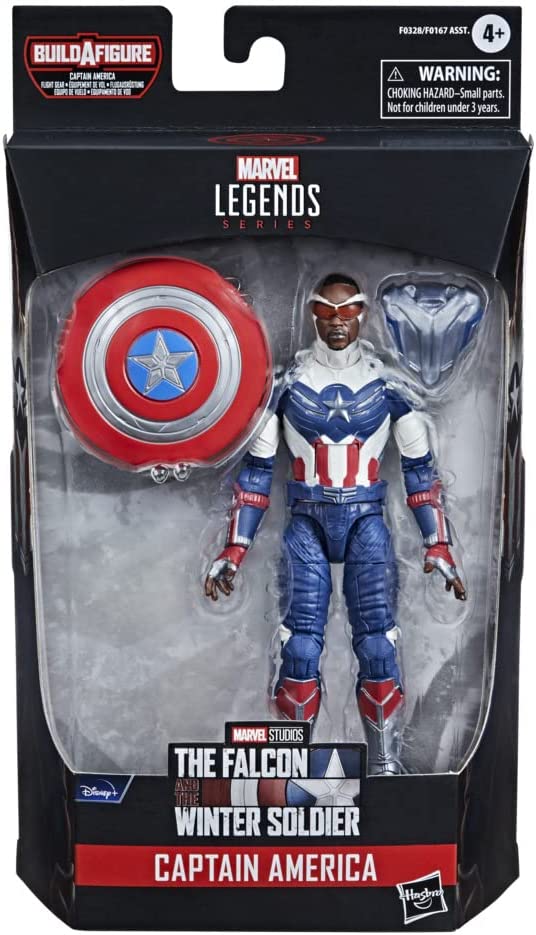 Hasbro Marvel Legends Series Avengers Captain America Sam Wilson 6" Action Figure, Infinity Collectables