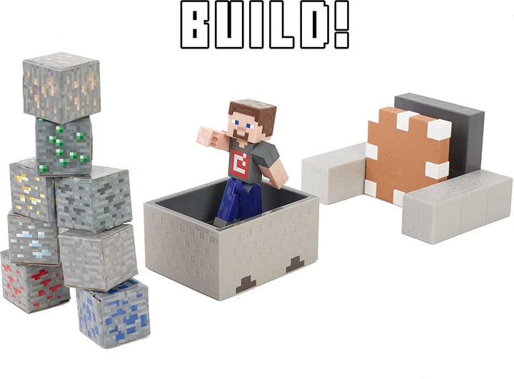 Minecraft Minecart Mayhem Playset, Infinity Collectables