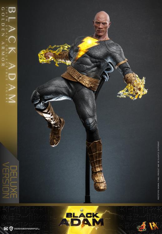 Hot Toys 1/6th Scale Black Adam (Gold Armour) Deluxe Version