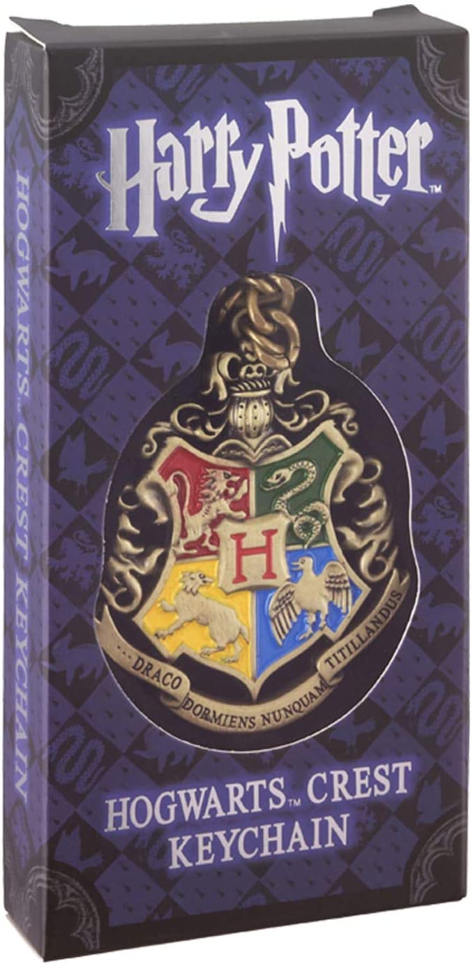 Harry Potter Officially Licensed  Hogwarts Crest Keychain, Infinity Collectables