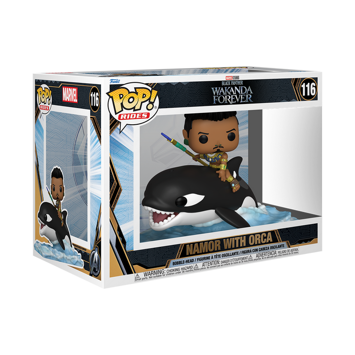 Marvel Black Panther Wakanda Forever Namor on Orca Funko Pop! Ride