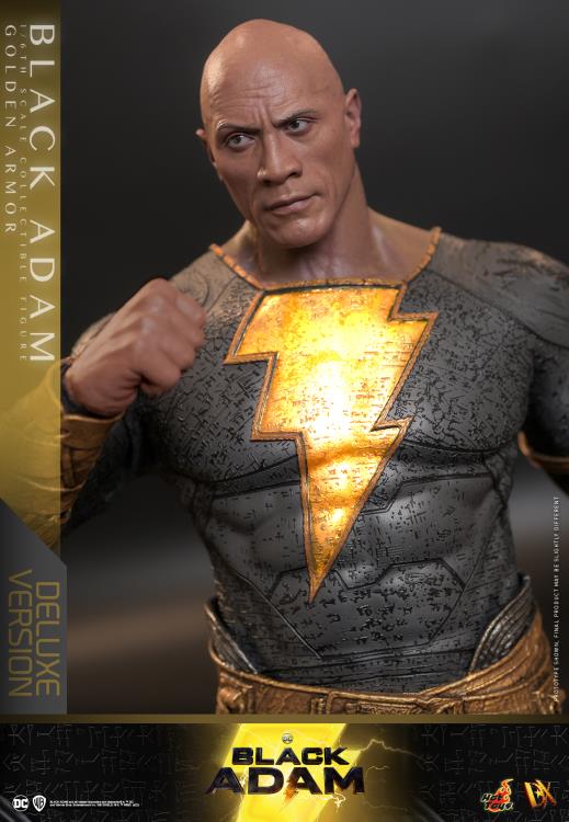 Hot Toys 1/6th Scale Black Adam (Gold Armour) Deluxe Version