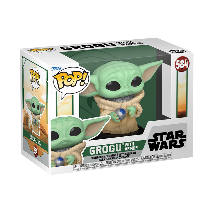 Grogu with Armor - The Book of Boba Funko Pop! Vinyl Figure