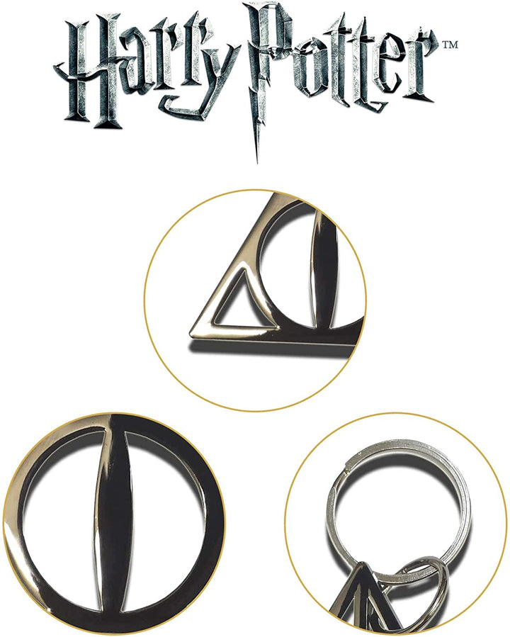 Harry Potter Officially Licensed Deathly Hallows Keychain, Infinity Collectables