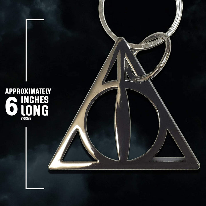 Harry Potter Officially Licensed Deathly Hallows Keychain, Infinity Collectables