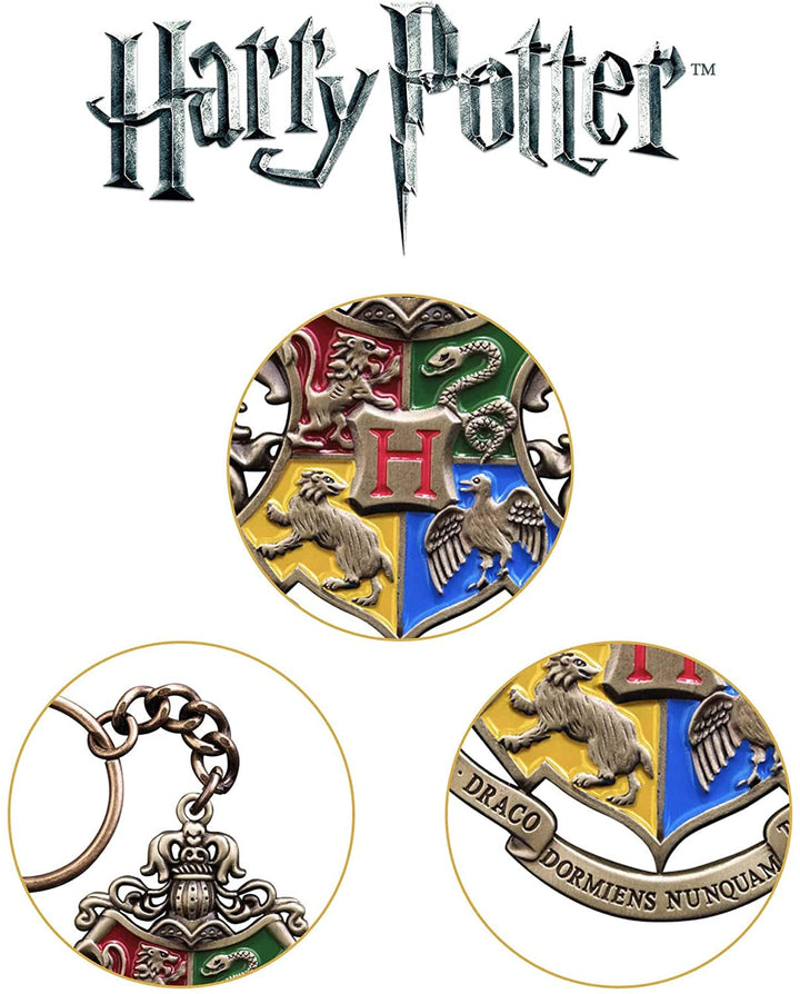 Harry Potter Officially Licensed  Hogwarts Crest Keychain, Infinity Collectables