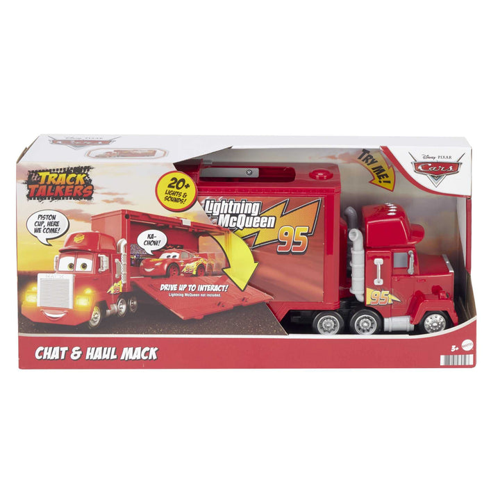 Disney Pixar Cars Track Talkers Chat & Haul Mack Hauler Playset