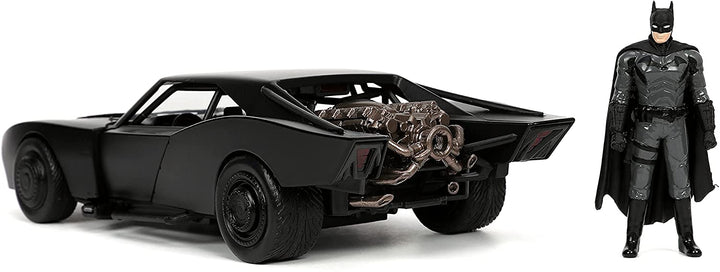DC The Batman 1:24 Scale Die-Cast Metal Vehicle - Batman & Batmobile, Infinity Collectables