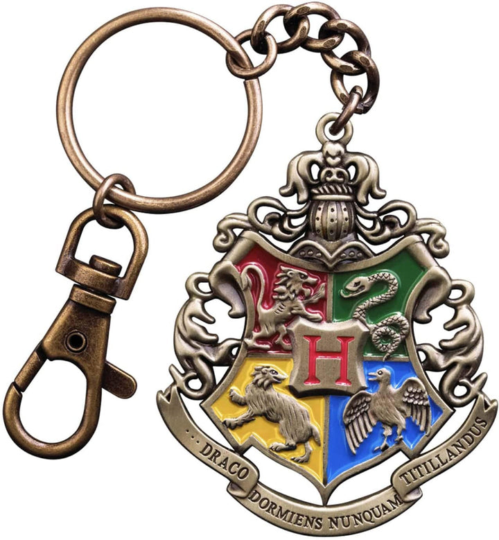 Harry Potter Officially Licensed  Hogwarts Crest Keychain, Infinity Collectables