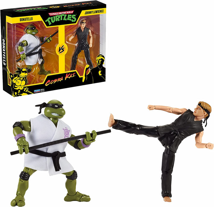 TMNT x Cobra Kai Donatello vs. Johnny Lawrence Two-Pack, Infinity Collectables
