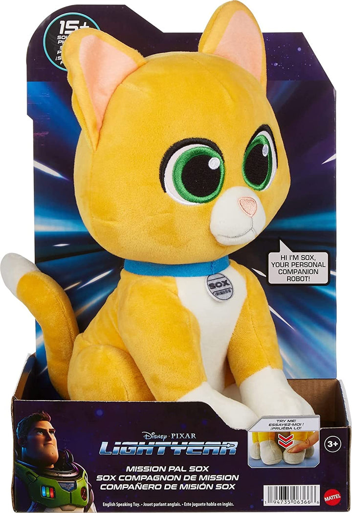 Disney Pixar Lightyear Mission Pal Sox Talking Plush