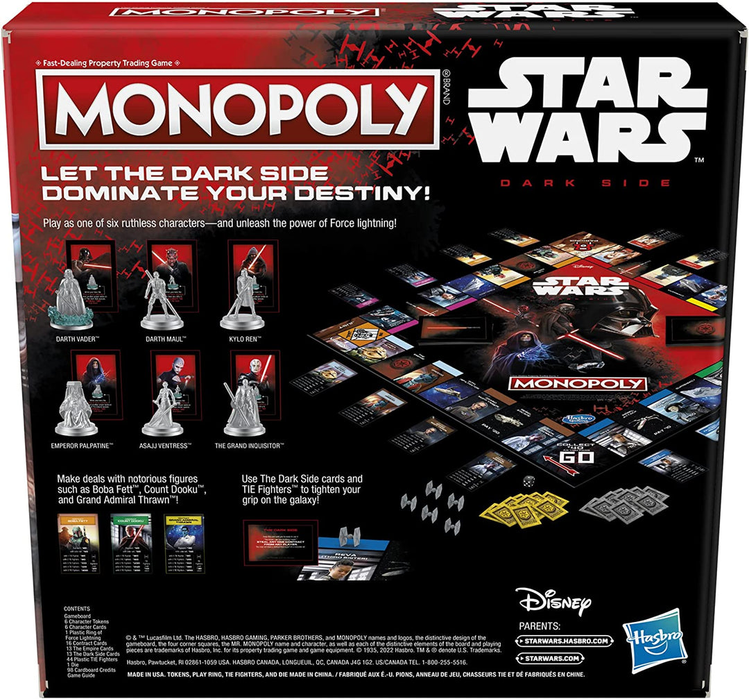 Monopoly Star Wars Dark Side Edition Board Game