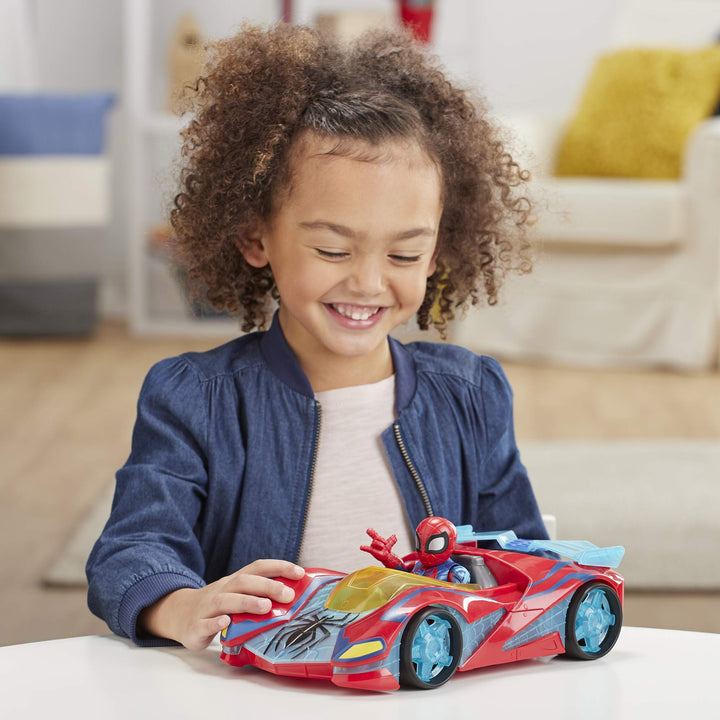 Playskool Heroes Super Hero Adventures Marvel Spider‑Man Web Racer 5" Scale Action Figure