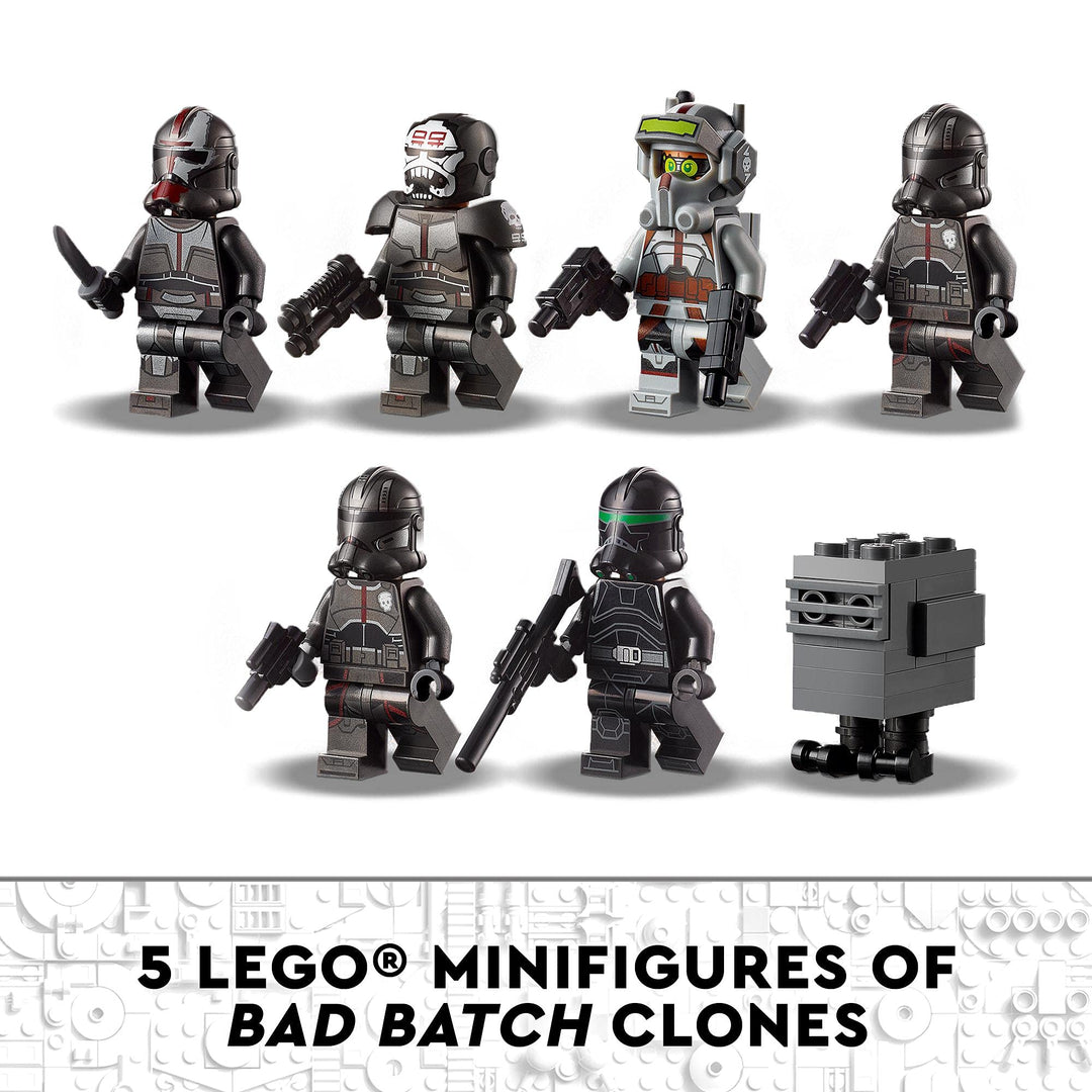 LEGO 75314 Star Wars The Bad Batch Attack Shuttle Set with Gonk Droid