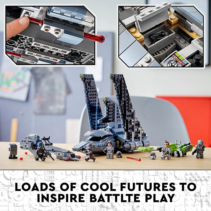 LEGO 75314 Star Wars: The Bad Batch Attack Shuttle Set, Infinity Collectables