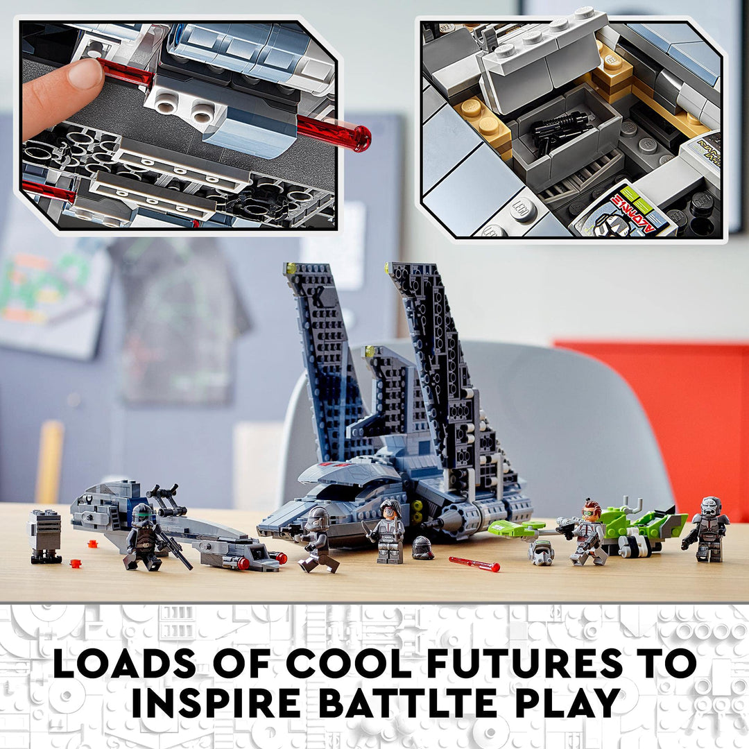 LEGO 75314 Star Wars The Bad Batch Attack Shuttle Set with Gonk Droid