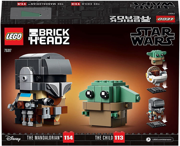 LEGO 75317 Star Wars BrickHeadz The Mandalorian & The Child