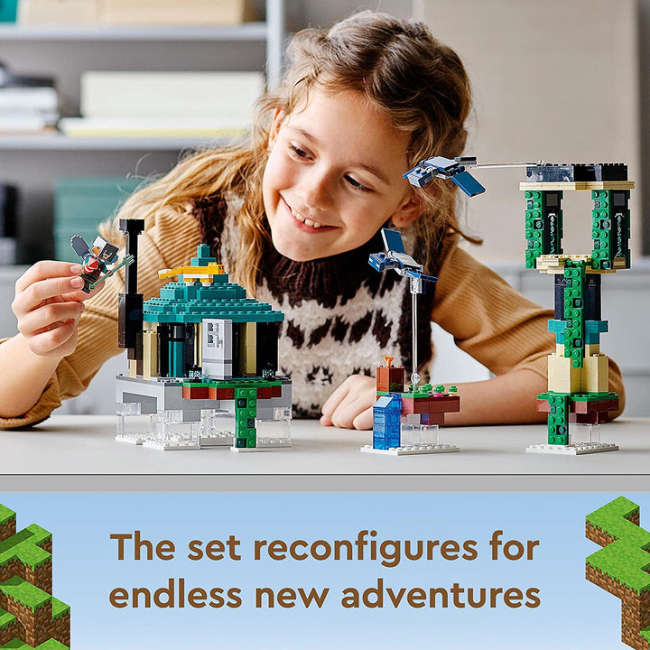 LEGO Minecraft 21173 The Sky Tower Building Set, Infinity Collectables