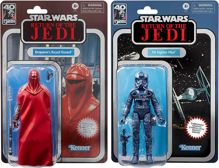 Star Wars 40th Anniversary Exclusive Carbonised Emperor’s Royal Guard and Tie Pilot 2 Pack