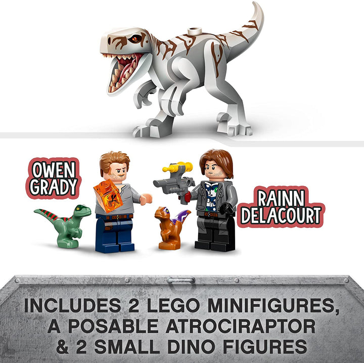 LEGO 76945 Jurassic World Atrociraptor Dinosaur Bike Chase Set, Infinity Collectables