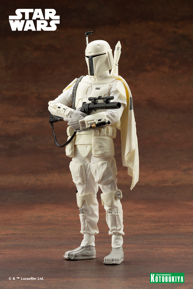 Star Wars ARTFX+ PVC 1/10 Scale Limited Edition Statue Boba Fett White Armor Version, Infinity Collectables , Uncategorized