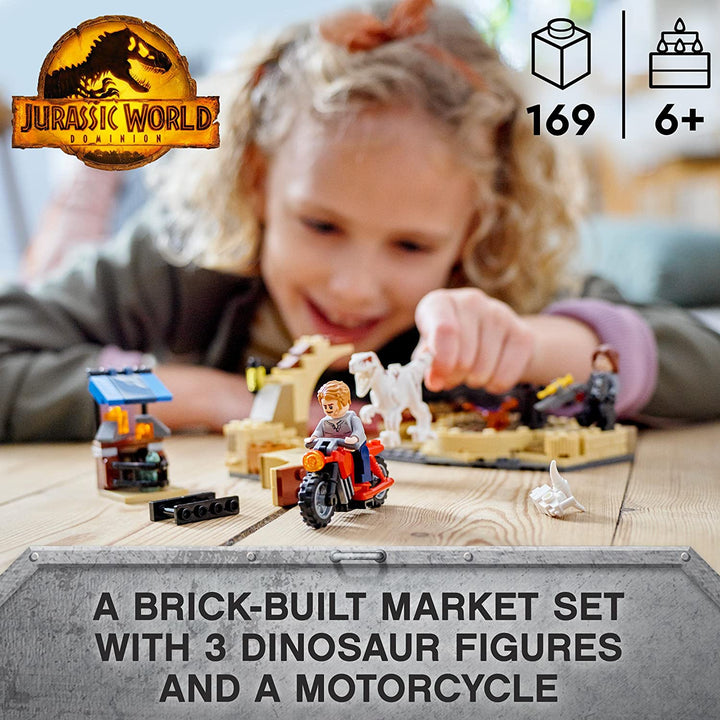LEGO 76945 Jurassic World Atrociraptor Dinosaur Bike Chase Set, Infinity Collectables