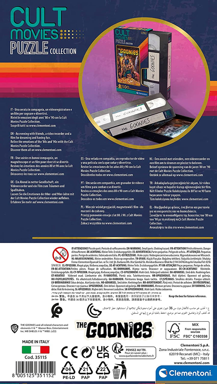 Cult Movies - The Goonies 500 Piece Jigsaw Puzzle