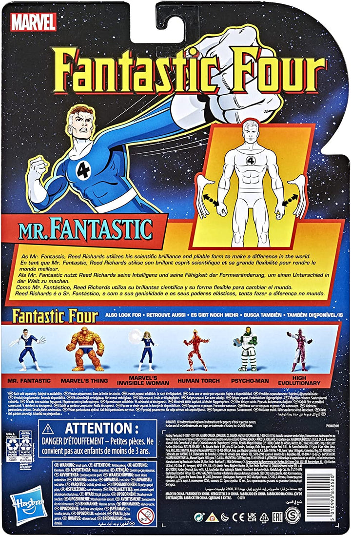 Hasbro Marvel Legends Series Retro Mr. Fantastic Action Figure, Infinity Collectables