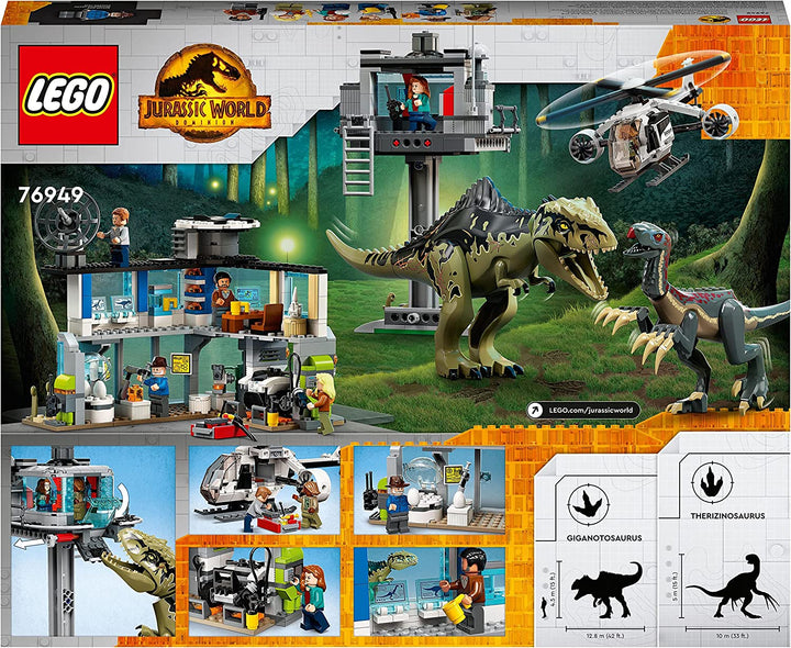 LEGO 76949 Jurassic World Giganotosaurus Attack Dinosaur Set