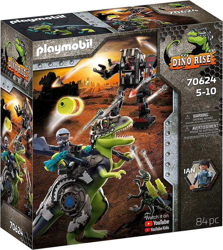 Playmobil 70624 Dino Rise T-rex Battle Of The Giants Playset